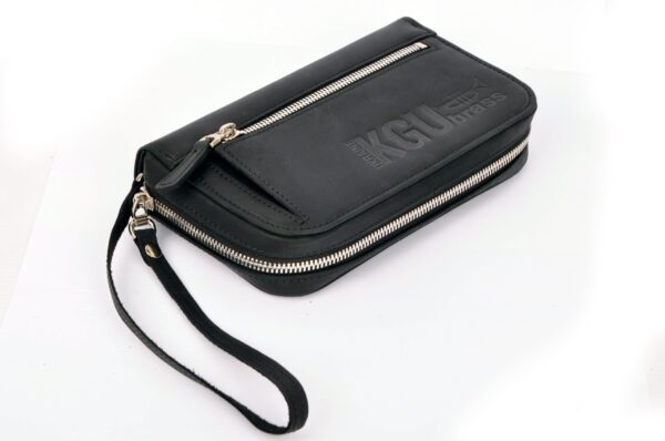 KGU Music - TRUMPET MOUTHPIECE QUAD POUCH. CRAZY HORSE LEATHER - Image 16