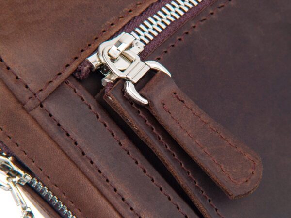 KGU Music - TRUMPET MOUTHPIECE QUAD POUCH. CRAZY HORSE LEATHER - Image 13