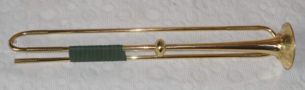 C.Bosc - Natural trumpet without holes, tones D 415 Hz, C 440 Hz, with hand engraved garland and historic tubing - Image 6