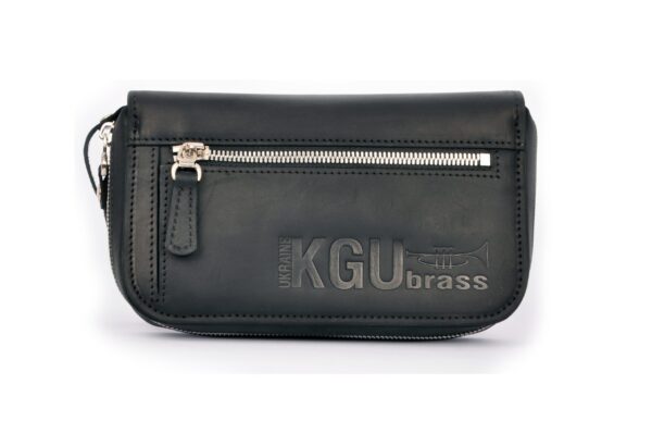 KGU Music - TRUMPET MOUTHPIECE QUAD POUCH. CRAZY HORSE LEATHER - Image 15