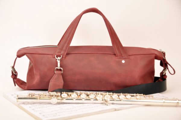 MG Leather Work - Flute Bag Classic Style Crazy Horse Leather - Image 2