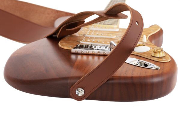 MG Leather Work - Classic Leather Guitar Strap - Image 3