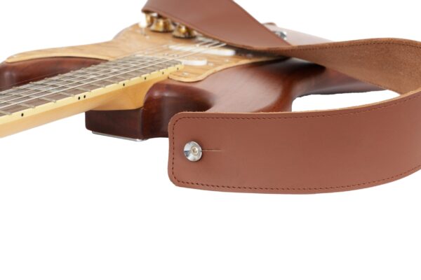 MG Leather Work - Classic Leather Guitar Strap - Image 4