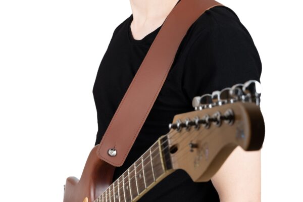 MG Leather Work - Classic Leather Guitar Strap - Image 8