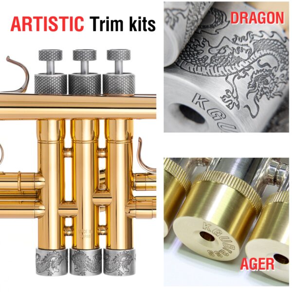 KGU Music - TRUMPET DRAGON ARTISTIC SERIES TRIM KIT - Image 12