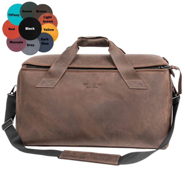 MG Leather Work - Triple or Double Trumpet/ Flugelhorn Gig Bag in Crazy Horse Leather - Image 13