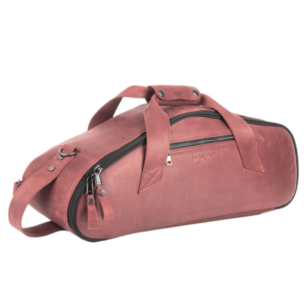 MG Leather Work - Alto Saxophone Gig Bag in Crazy Horse Leather - Image 4