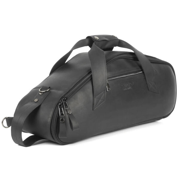 MG Leather Work - Alto Saxophone Gig Bag in Crazy Horse Leather - Image 8