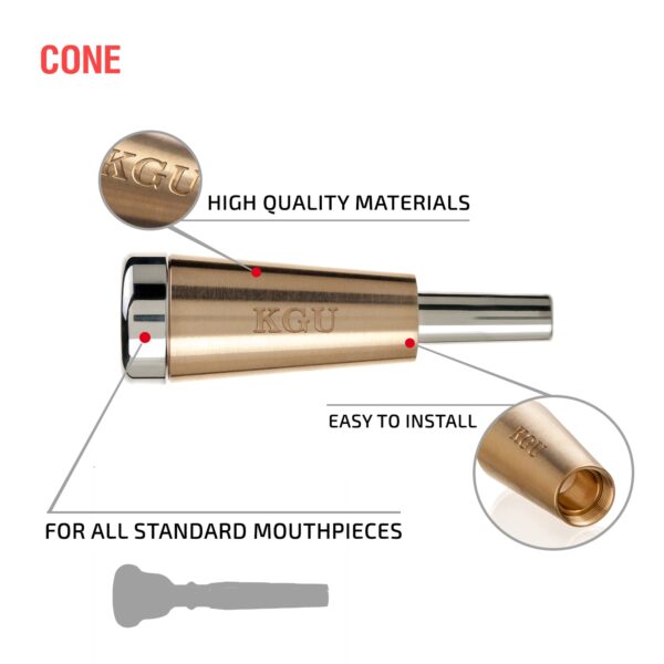 KGUmusic - CONE TRUMPET MOUTHPIECE BOOSTER - Image 2