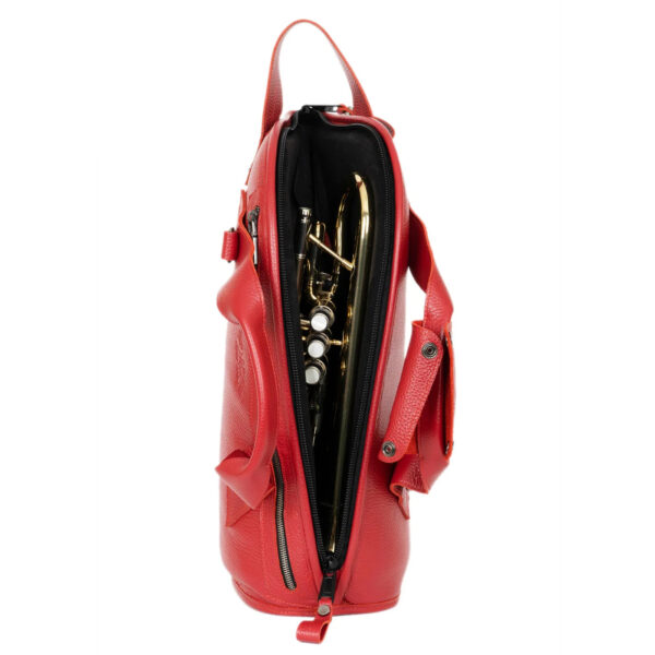 MG Leather Work - Cornet/Piccolo Trumpet Gig Bag Flotar Leather - Image 3