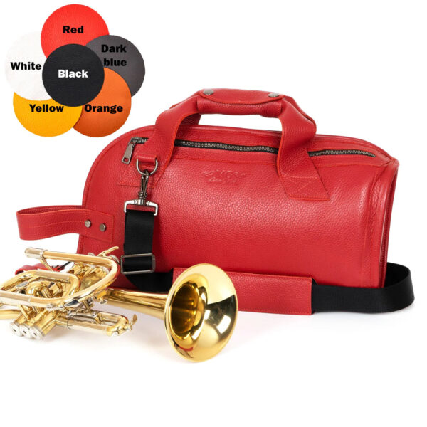 MG Leather Work - Cornet/Piccolo Trumpet Gig Bag Flotar Leather - Image 2