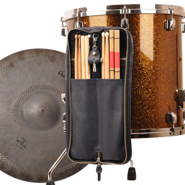 MG Leather Work - Drumstick Compact Bag w/ Drum Key Holder in Flotar Leather