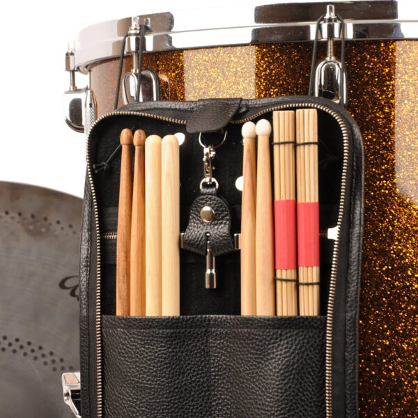 MG Leather Work - Drumstick Compact Bag w/ Drum Key Holder in Flotar Leather - Image 2