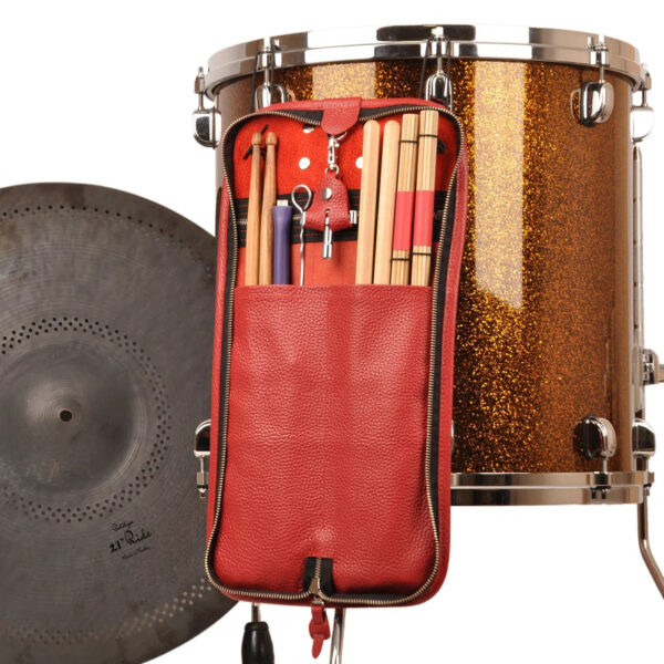 MG Leather Work - Drumstick Compact Bag w/ Drum Key Holder in Flotar Leather - Image 3