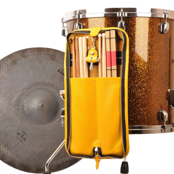 MG Leather Work - Drumstick Compact Bag w/ Drum Key Holder in Flotar Leather - Image 6