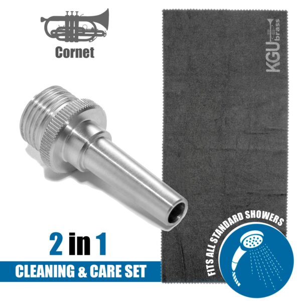 KGUmusic - KGUMUSIC'S CLEANING AQUA NOZZLE (ALUMINUM) FOR BRASS INSTRUMENTS + TOWEL | 2 IN 1 - Image 11