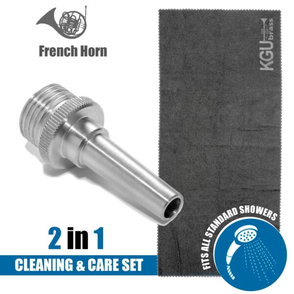 KGUmusic - KGUMUSIC'S CLEANING AQUA NOZZLE (ALUMINUM) FOR BRASS INSTRUMENTS + TOWEL | 2 IN 1 - Image 16