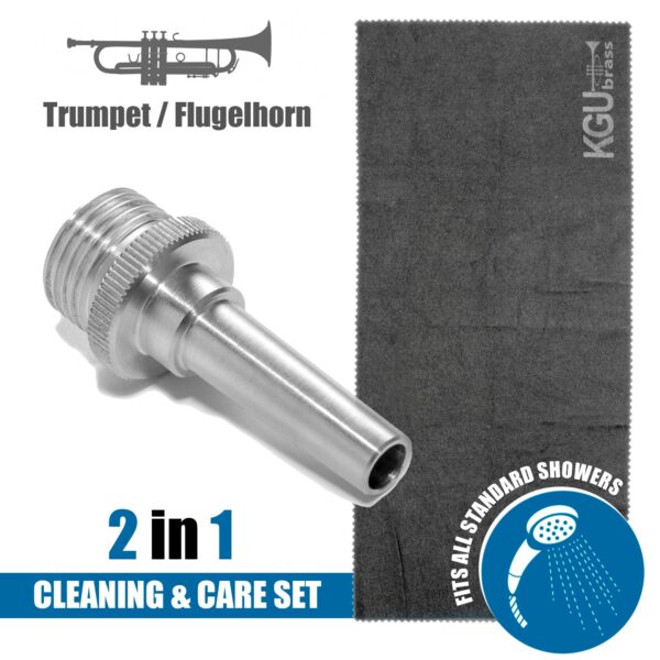 KGUmusic - KGUMUSIC'S CLEANING AQUA NOZZLE (ALUMINUM) FOR BRASS INSTRUMENTS + TOWEL | 2 IN 1 - Image 10