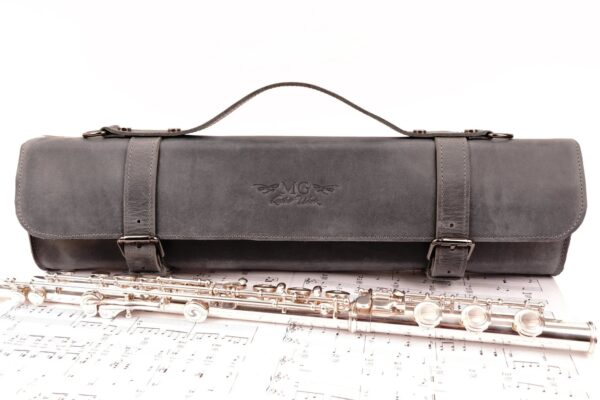 MG Leather Work - Flute Bag Classic Style Crazy Horse Leather - Image 11