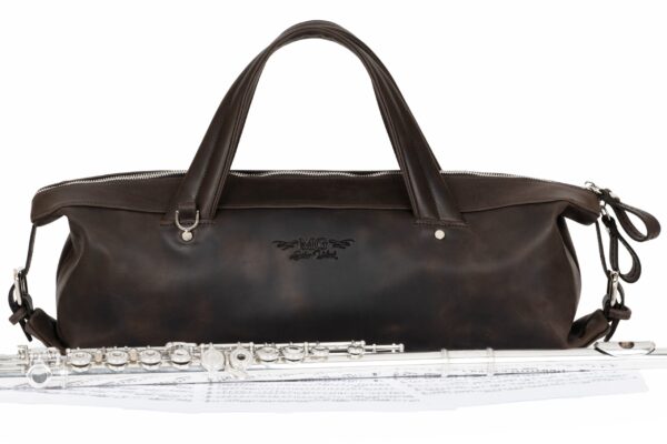 MG Leather Work - Flute Bag Classic Style Crazy Horse Leather