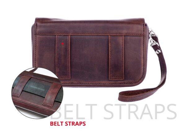 KGU Music - TRUMPET MOUTHPIECE QUAD POUCH. CRAZY HORSE LEATHER - Image 10