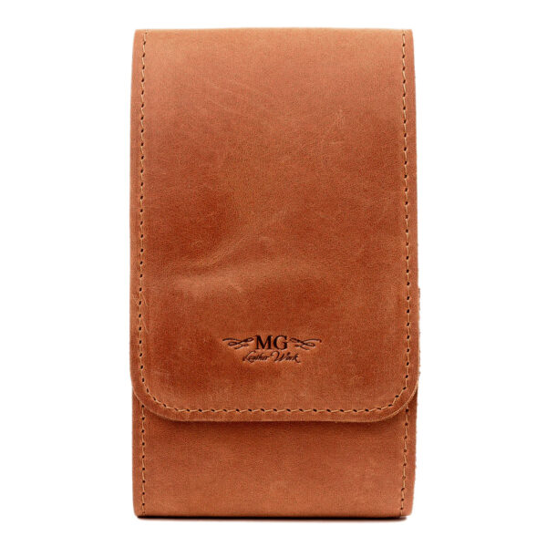MG Leather Work - Piccolo Trumpet lead Pipe Holder - Crazy Horse Leather - Image 3