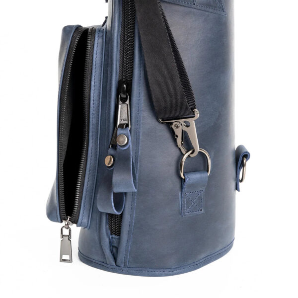 MG Leather Work - Straight Soprano Saxophone Gig Bag in Crazy Horse Leather - Image 6