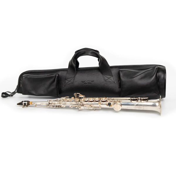 MG Leather Work - Straight Soprano Saxophone Gig Bag in Detroit Leather - Image 5