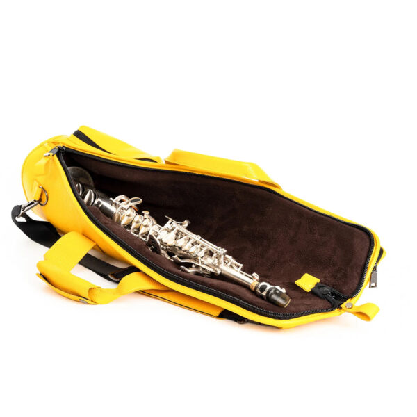 MG Leather Work - Straight Soprano Saxophone Gig Bag Flotar - Image 4