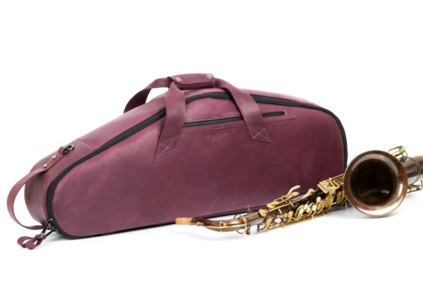MG Leather Work - Tenor Saxophone Gig Bag in Crazy Horse Leather - Image 5