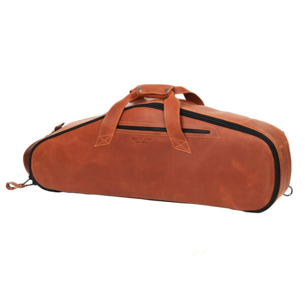 MG Leather Work - Tenor Saxophone Gig Bag in Crazy Horse Leather - Image 2