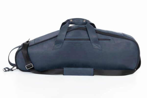 MG Leather Work - Triple or Double Trumpet/ Flugelhorn Gig Bag in Crazy Horse Leather - Image 32