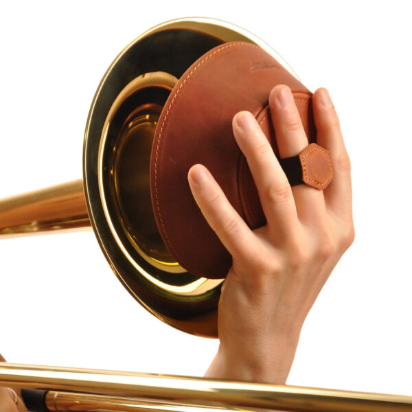 MG Leather Work - Trombone Leather Magnetic Plunger Mute