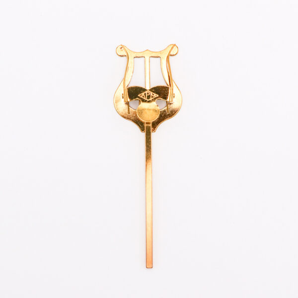 American Plating Lyre for Trumpet, 4″ Straight Stem Laqcuer, Fits Yamaha