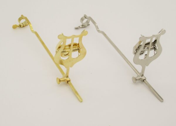 American Plating Lyre, Adjustable for Ten/Bass Trombone with Ring, Lacquer