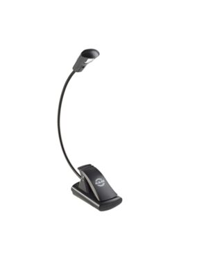 K&M Music Stand Light – Single Head – 1 LED Flexlight, Black