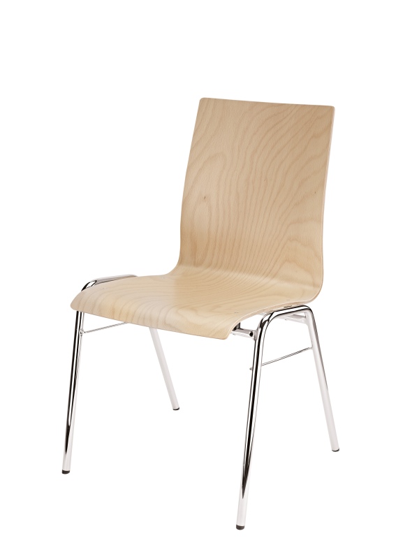 K&M Stacking Chair, Natural