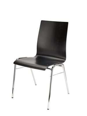 K&M Stacking Chair, Black