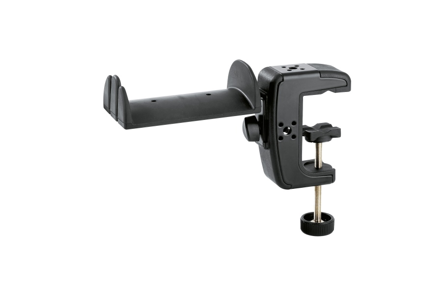K&M Table Clamp With Ear Phone, Black