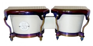 Toca Bongos 30th Anniversary Margarita Blanca with Purple-Black Anodized Hardware 5300-MB