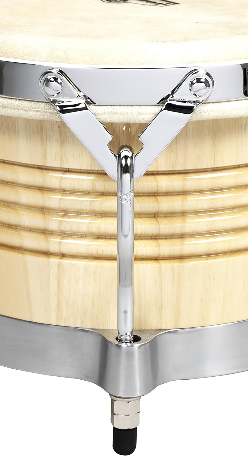 LP Traditional Matador Bongos (Chrome) 7 1/4 and 8 5/8 M201-AWC - Image 4