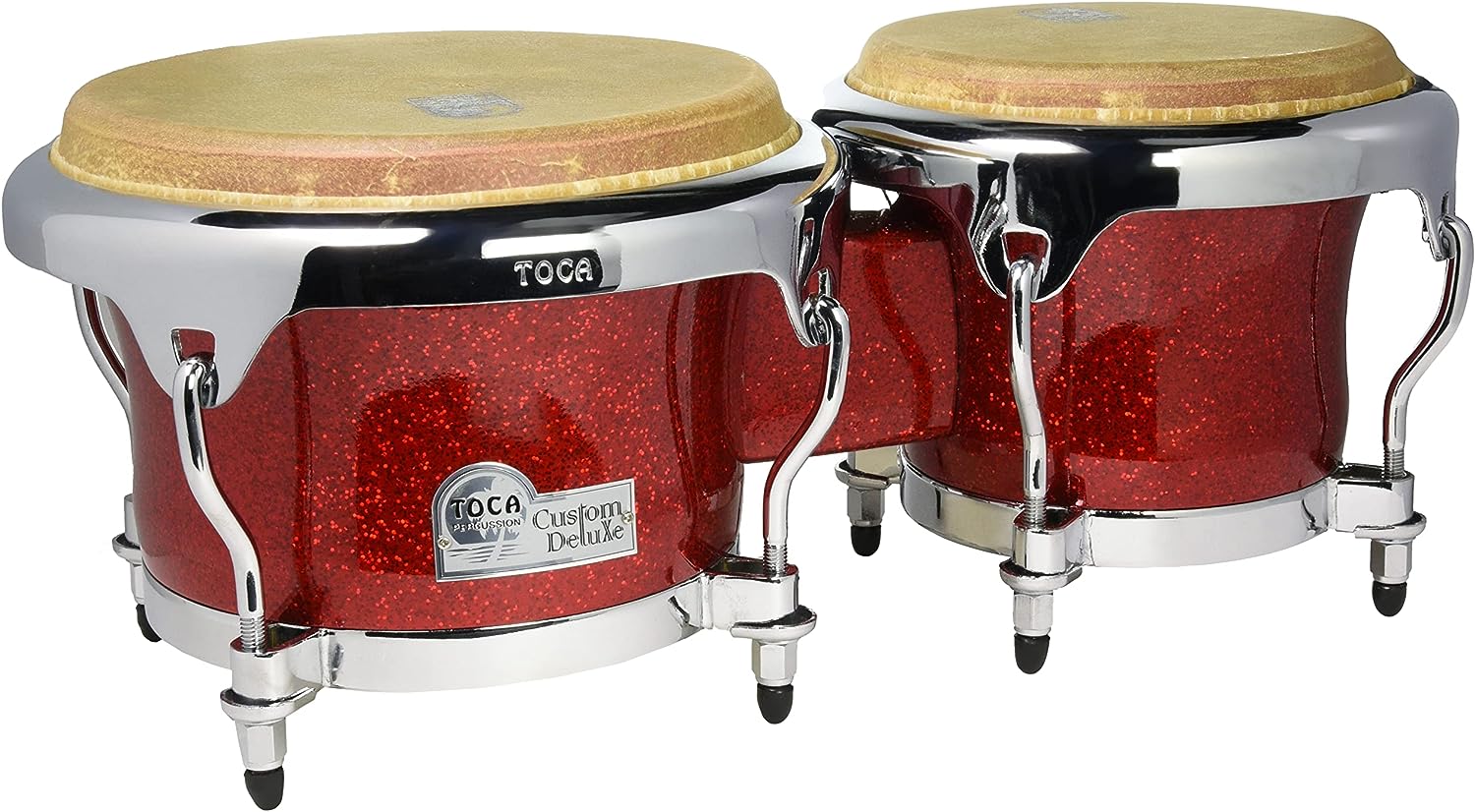 Custom Deluxe Red Sparkle 4600FR Bongos Player - Image 2