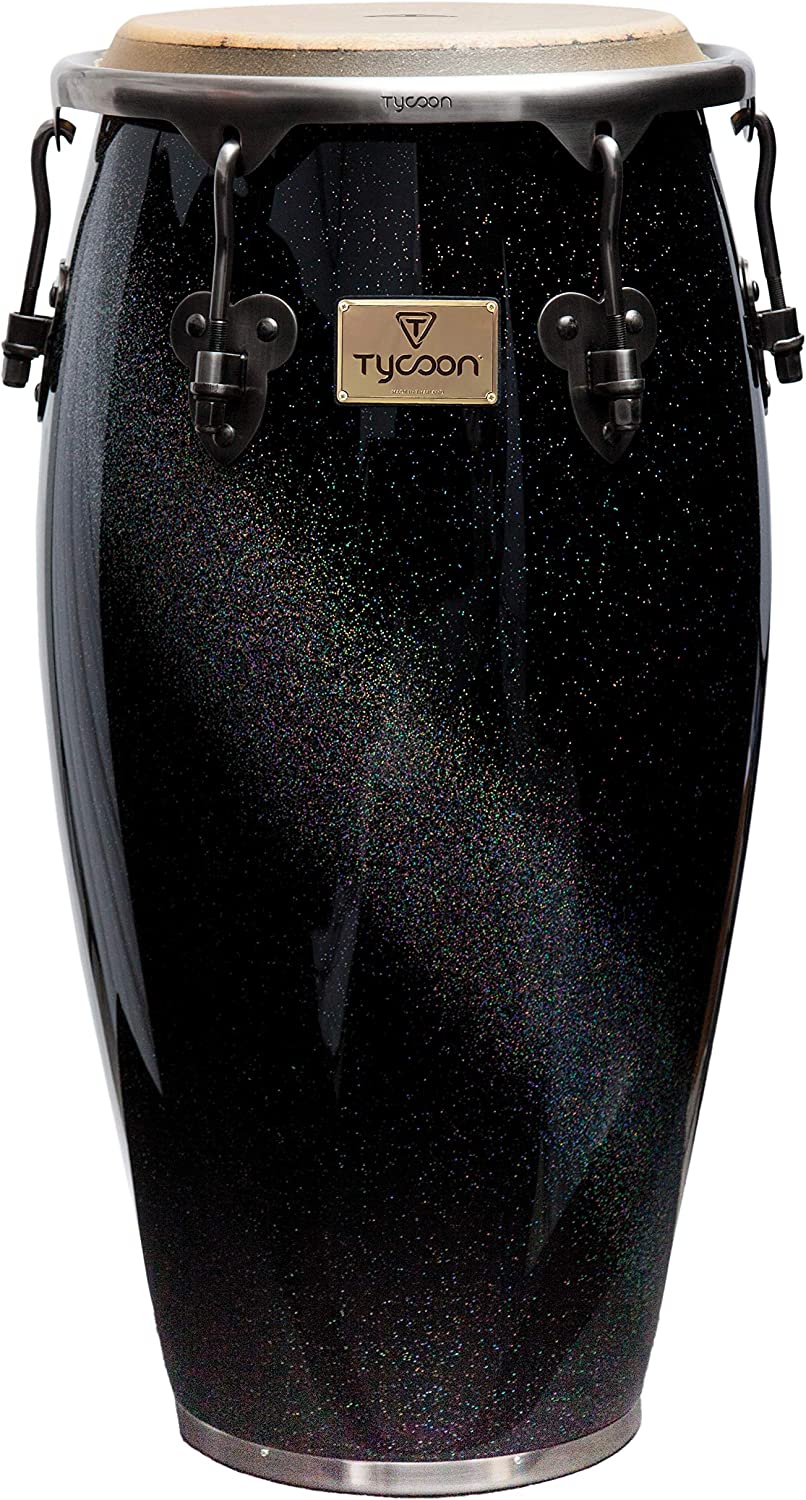 Tycoon Conga Master Series Frosted Black 11 3/4 With Stand MTCD-120BC/S