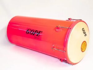 55cm x 11cm Aluminum Conical Rebolo Shotgun with Phosphorescent Painted Goat Skin Patch LAL5511TMAXLR