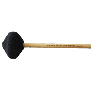 Encore Mallets Nick Petrella Suspended Cymbal Sticks, General (Charcoal) Rattan Rod NPC2R