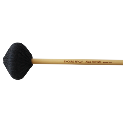 Encore Mallets Nick Petrella Suspended Cymbal Sticks, General (Charcoal) Rattan Rod NPC2R