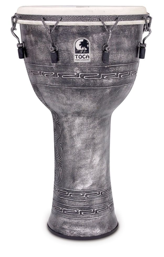 TOCA Djembe 14 with Case Included (Gray) SFDMX-14ASB