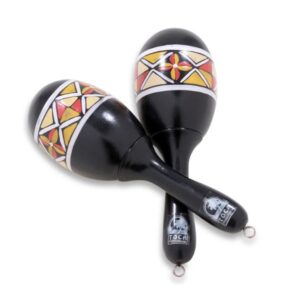 Painted Wooden Maracas Player T3132