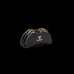 Tycoon Foot Tambourine with Shiny Bronze Steel Jingles TFTB-BB