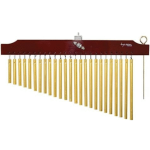 Tycoon Chimes 25 Bells with Brown Finished Wooden Bar TIM-25GBR